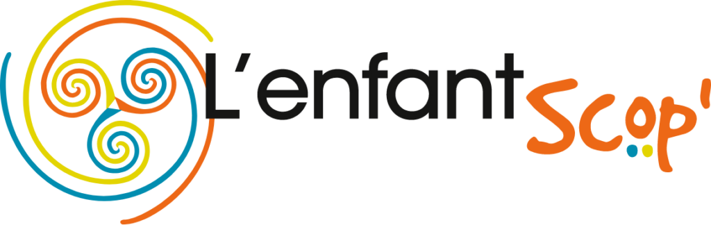 Logo principal de L'enfantScop', Société Coopérative d'Intérêt Collectif (SCIC) spécialisée dans la petite enfance à Toulouse.