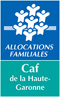 Caisse d'allocations familiales (caf) de la Haute-Garonne, soutien de L'enfantScop'.